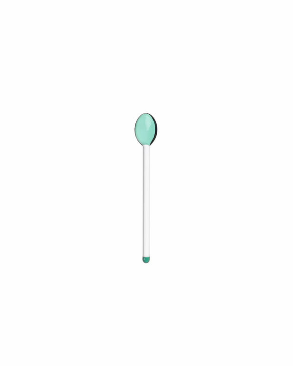 Colored Glass Cocktail Spoon