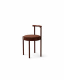 Mid-Century Modern Metal Leg Color Round Chair