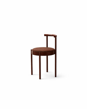 Mid-Century Modern Metal Leg Color Round Chair