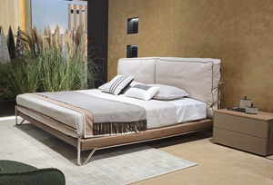 Gainsville Saddle Leather Platform Bed