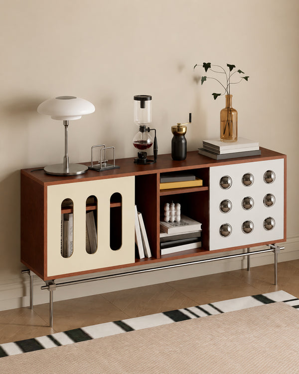 Bauhaus Arc Sideboard MCM Statement Cabinet