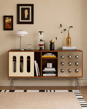 Bauhaus Arc Sideboard MCM Statement Cabinet