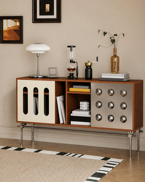 Bauhaus Arc Sideboard MCM Statement Cabinet