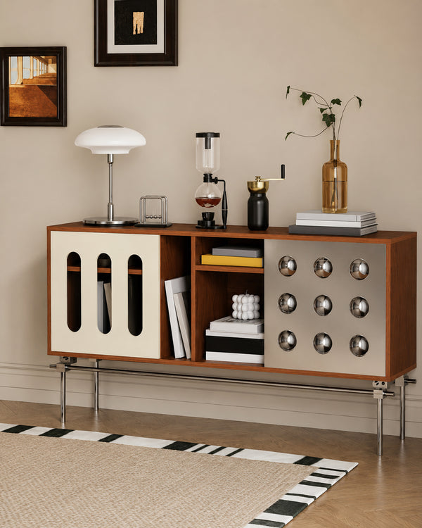 Bauhaus Arc Sideboard MCM Statement Cabinet