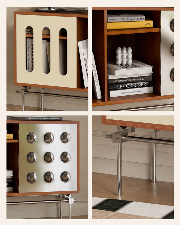 Bauhaus Arc Sideboard MCM Statement Cabinet