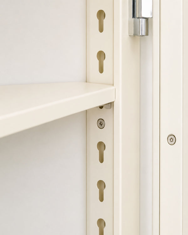 Metal MCM Vitrine Corner Mini Cabinet