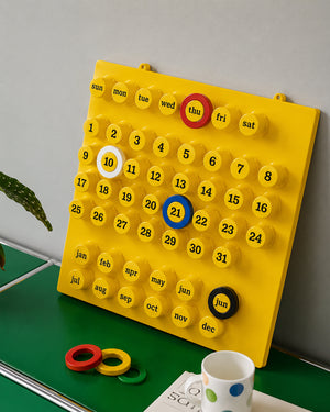 Retro Ring A Date Wall Mounted Calendar