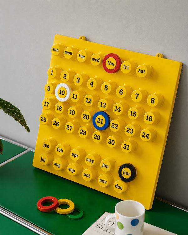 Retro Ring A Date Wall Mounted Calendar