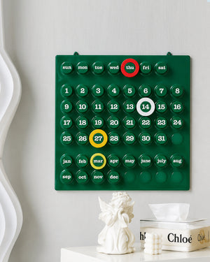 Retro Ring A Date Wall Mounted Calendar