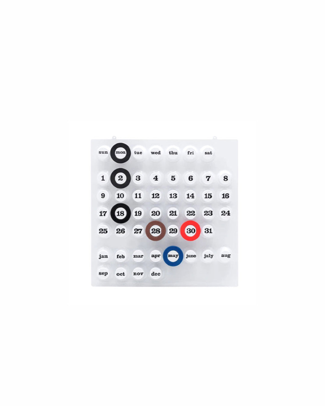 Retro Ring A Date Wall Mounted Calendar
