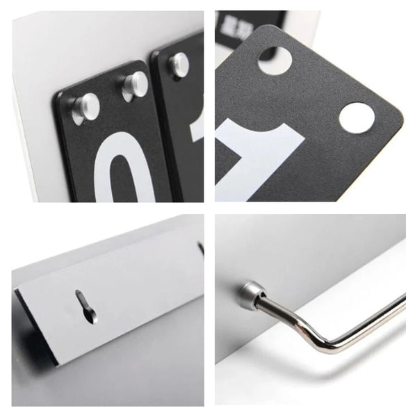 Vintage Metal Desktop Calendar