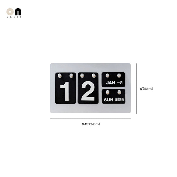 Vintage Metal Desktop Calendar