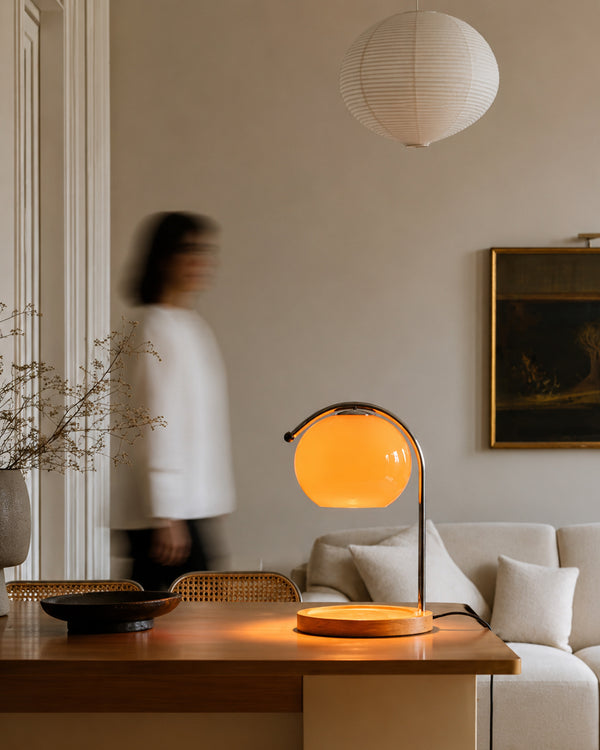 Retro Glass Dimmable Candle Warmer Lamp