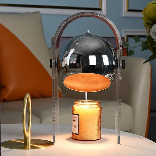 Chauffe-bougie transparent à intensité variable