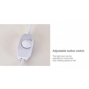 Chauffe-bougie transparent à intensité variable