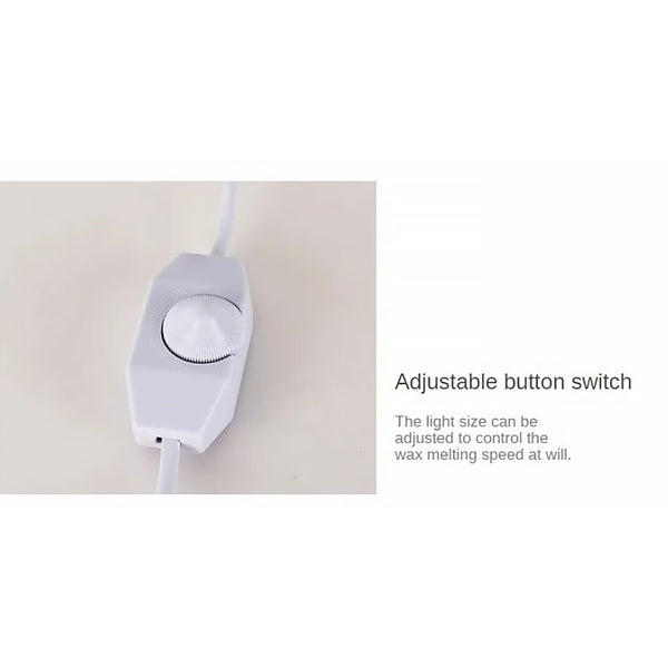 Chauffe-bougie transparent à intensité variable