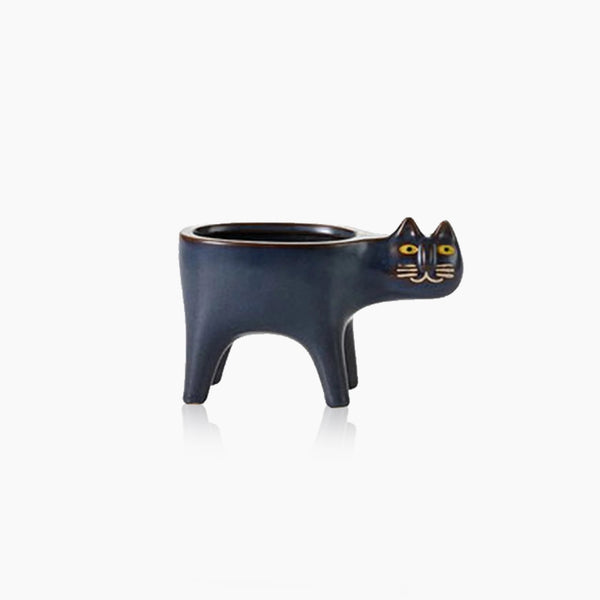 Cat Tail Hand-Crafted Flower Pot