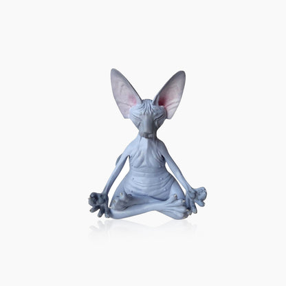 Yoga Sphynx Cat Statue