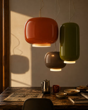 LUNORI Glass Stone Pendant Light