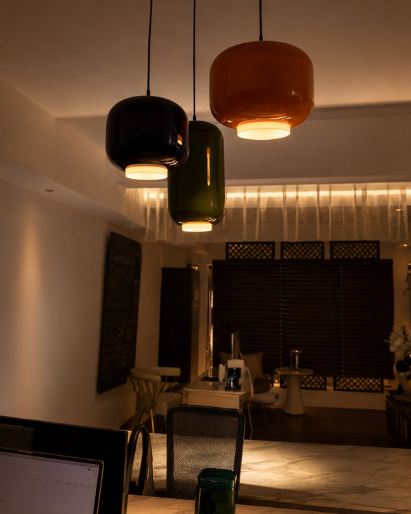 LUNORI Glass Stone Pendant Light
