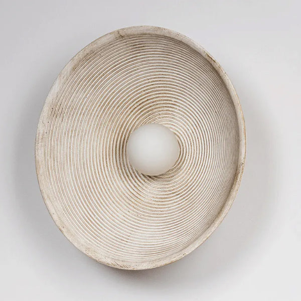 Retro Japanese Style Wall Circle Lamp