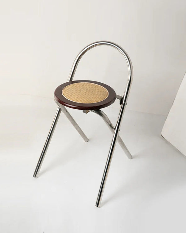 French Rattan Folding Chair