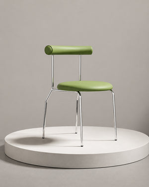Nordic Minimalistic Low Profile Metal Frame Chair