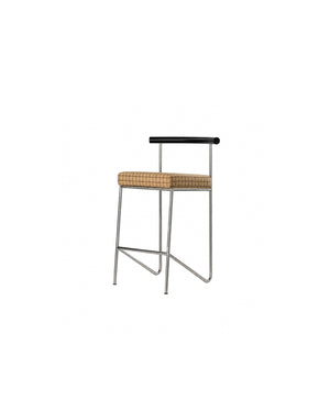 Mingdian Wire Frame Bar Stool with Backrest