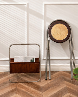French Rattan Folding Chair