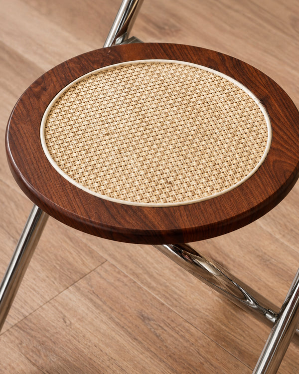French Rattan Folding Chair