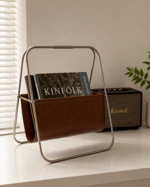Foldable Leather Sling Book Holder