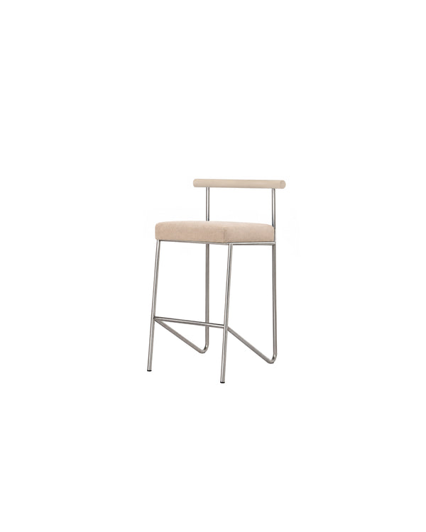 Mingdian Wire Frame Bar Stool with Backrest