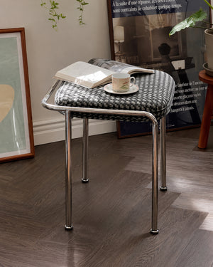 Mingdian Bauhaus Stainless Steel Stool