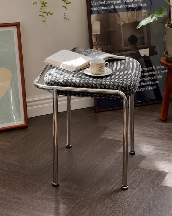 Mingdian Bauhaus Stainless Steel Stool