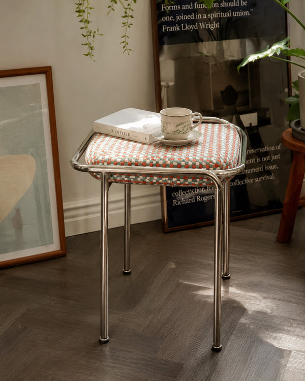 Mingdian Bauhaus Stainless Steel Stool