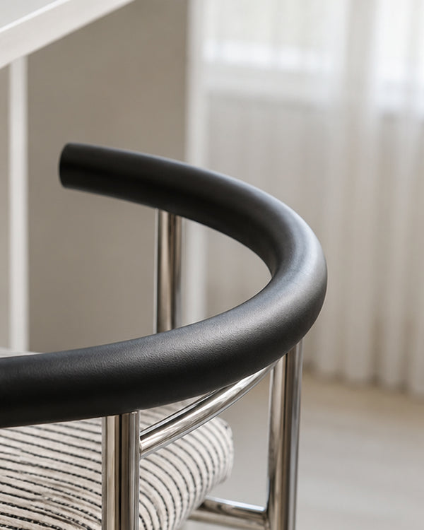 Mingdian Wire Frame Bar Stool with Backrest
