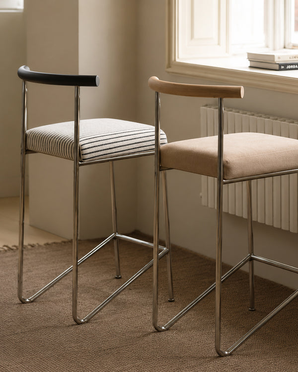 Mingdian Wire Frame Bar Stool with Backrest