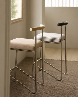 Mingdian Wire Frame Bar Stool with Backrest