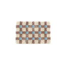 Pastel Tone Checkerboard Bedside Rug