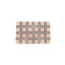 Pastel Tone Checkerboard Bedside Rug