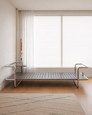 Studio Lima Stainless Steel Industrial Perforated Bed Frame