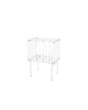 de homê Acrylic Vinyl Record Storage Side Table