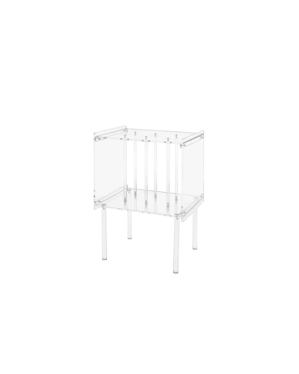 de homê Acrylic Vinyl Record Storage Side Table
