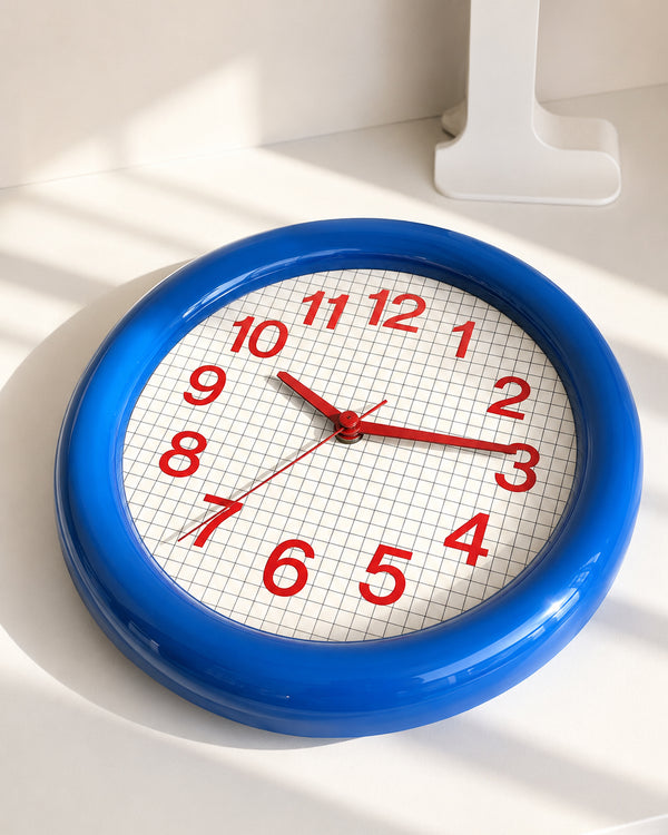 Modü Round Grid Wall Clock