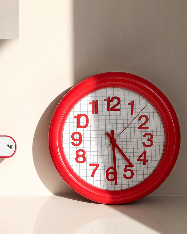 Modü Round Grid Wall Clock