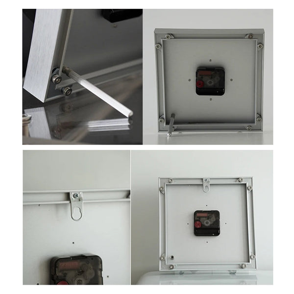Square Bahaus Clock Studio Lima Bauhaus Industrial Retro Square Clock