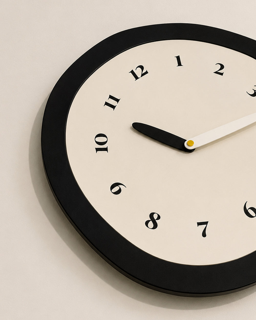 Abstract Distorted Pendulum Silent Wall Clock