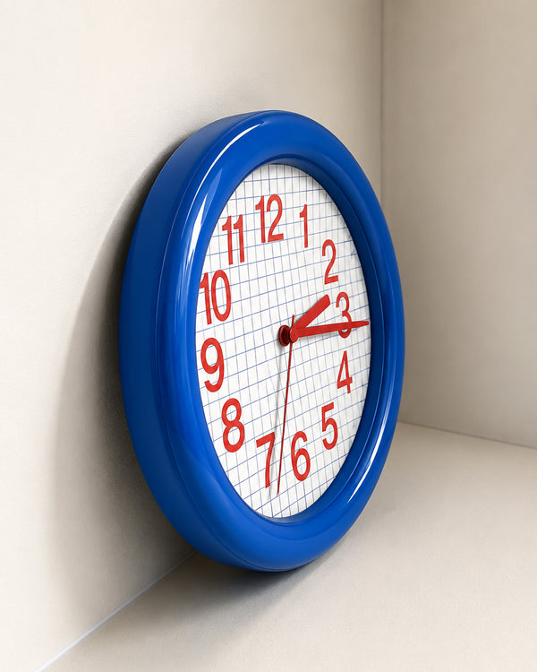 Modü Round Grid Wall Clock
