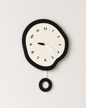 Abstract Distorted Pendulum Silent Wall Clock