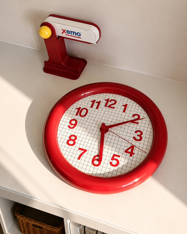 Modü Round Grid Wall Clock
